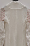 marc le bihan stitching kimono jacket 2201-E21 OFF WHITE